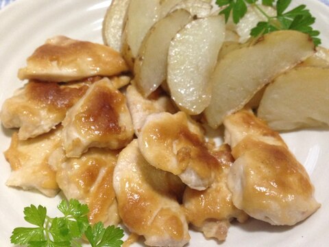 鶏の味噌マヨ焼きと新じゃがオリーブオイル焼き♪